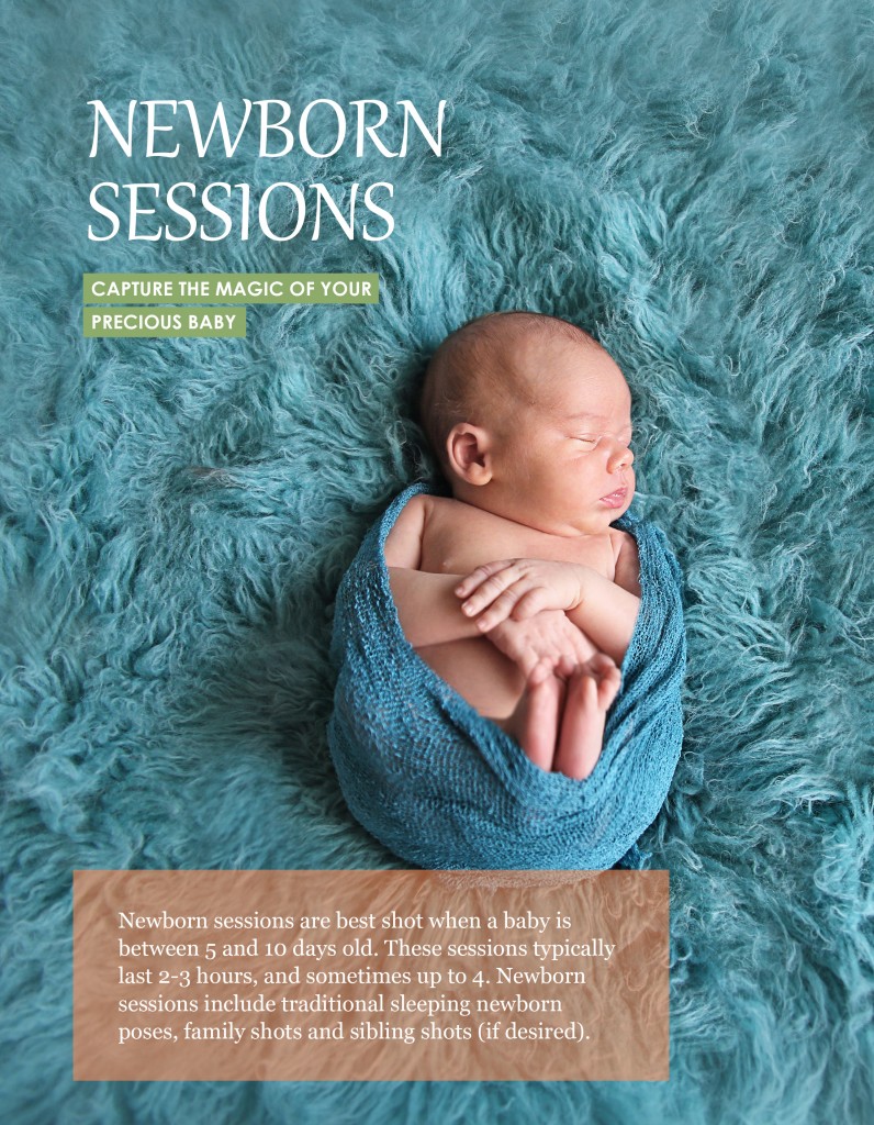 Newborn session - info